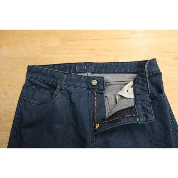 Kimes Ranch Lola Raw Hem Jeans Western Cowgirl Trouser Fit Flare Women's 12X32 - Picture 4 of 9